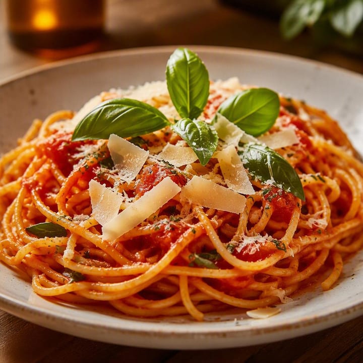 Plate of pasta with sauce and herbs at Nouba Restaurant and Rooftop Lounge, C-Scheme Jaipur