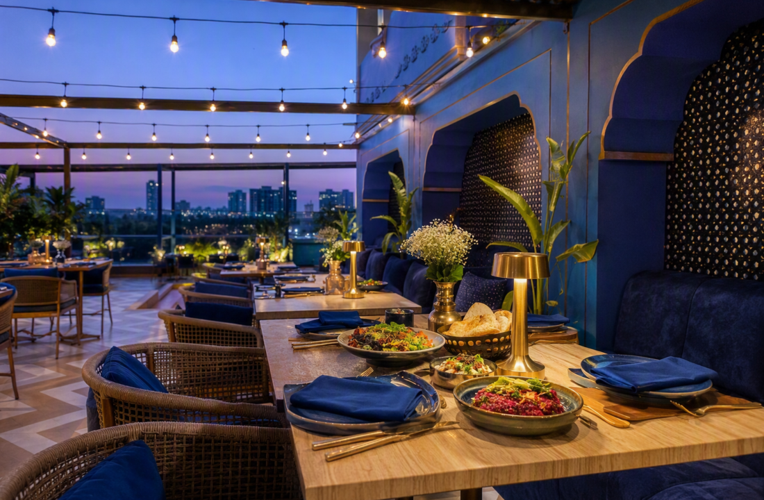 Rooftop Table WhatsApp Confirmation Jaipur at Nouba Restaurant and Rooftop Lounge, C-Scheme Jaipur