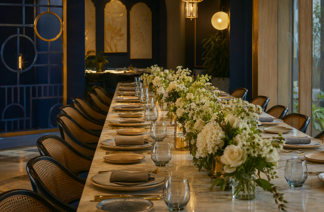 Corporate Team Dinner Menu Jaipur for 25 People at Nouba Restaurant and Rooftop Lounge, C-Scheme Jaipur