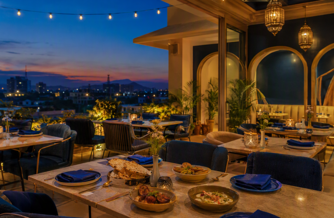 Rooftop Views Jaipur Weekday: Best Arrival Time at Nouba Restaurant and Rooftop Lounge, C-Scheme Jaipur