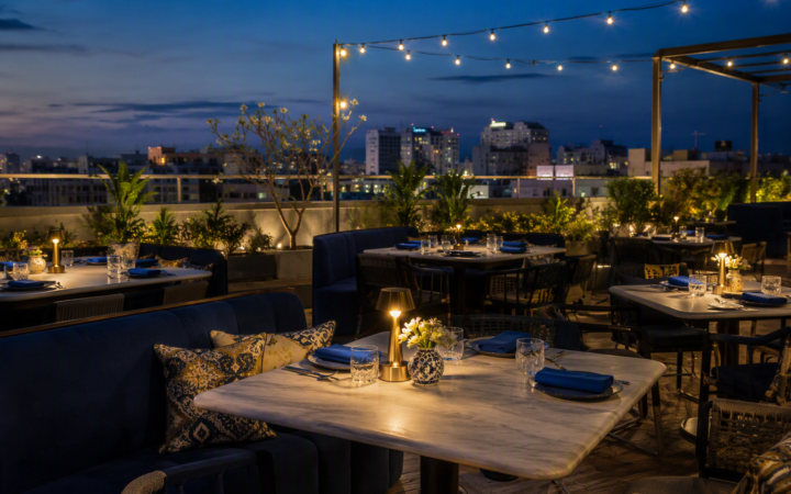 Anniversary Dinner Table Jaipur Rooftop