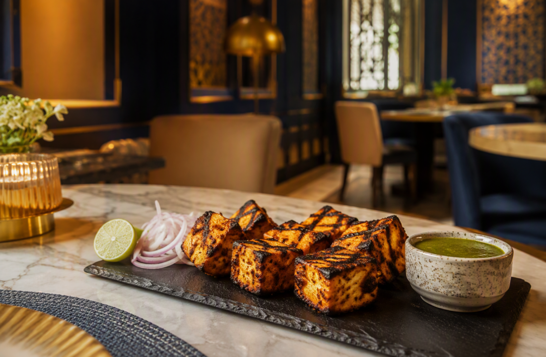 Paneer Tikka Jaipur: Build Your Sharing Plate at Nouba Restaurant and Rooftop Lounge, C-Scheme Jaipur
