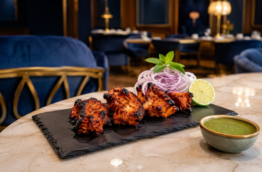 Malai Chicken Tikka Jaipur Grilling Tips at Nouba Restaurant and Rooftop Lounge, C-Scheme Jaipur