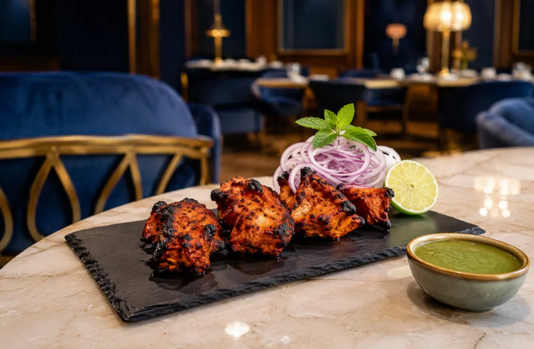 Malai Chicken Tikka Jaipur Grilling Tips at Nouba Restaurant and Rooftop Lounge, C-Scheme Jaipur