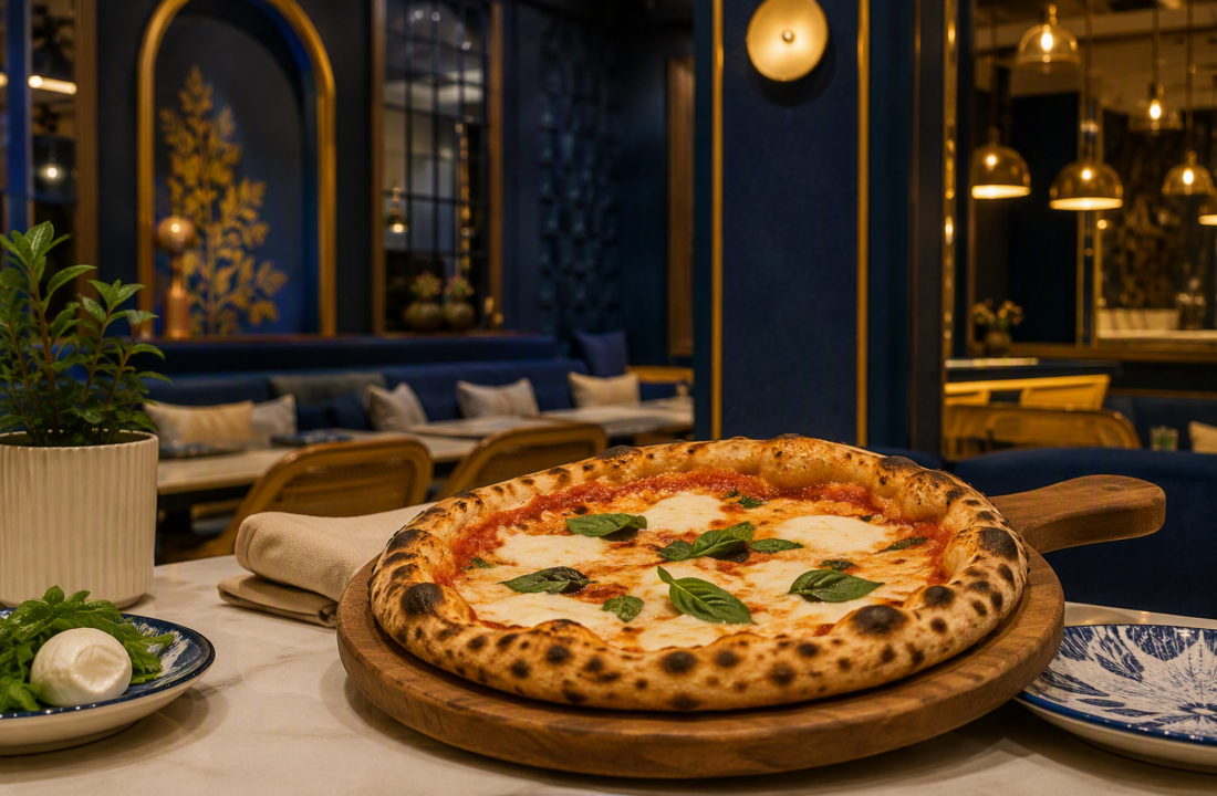 Vegetarian Pizza Jaipur: Spinach Artichoke Guide at Nouba Restaurant and Rooftop Lounge, C-Scheme Jaipur