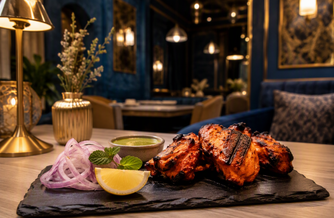 Tandoori Broccoli Jaipur Marinade Choices at Nouba Restaurant and Rooftop Lounge, C-Scheme Jaipur