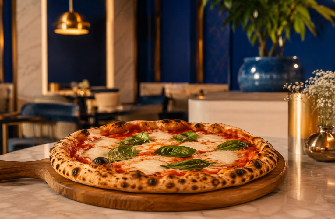 Spinach Artichoke Pizza Jaipur Veggie Customisation at Nouba Restaurant and Rooftop Lounge, C-Scheme Jaipur