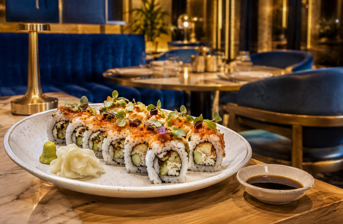 Avocado Sushi Jaipur Platter for Vegetarians at Nouba Restaurant and Rooftop Lounge, C-Scheme Jaipur