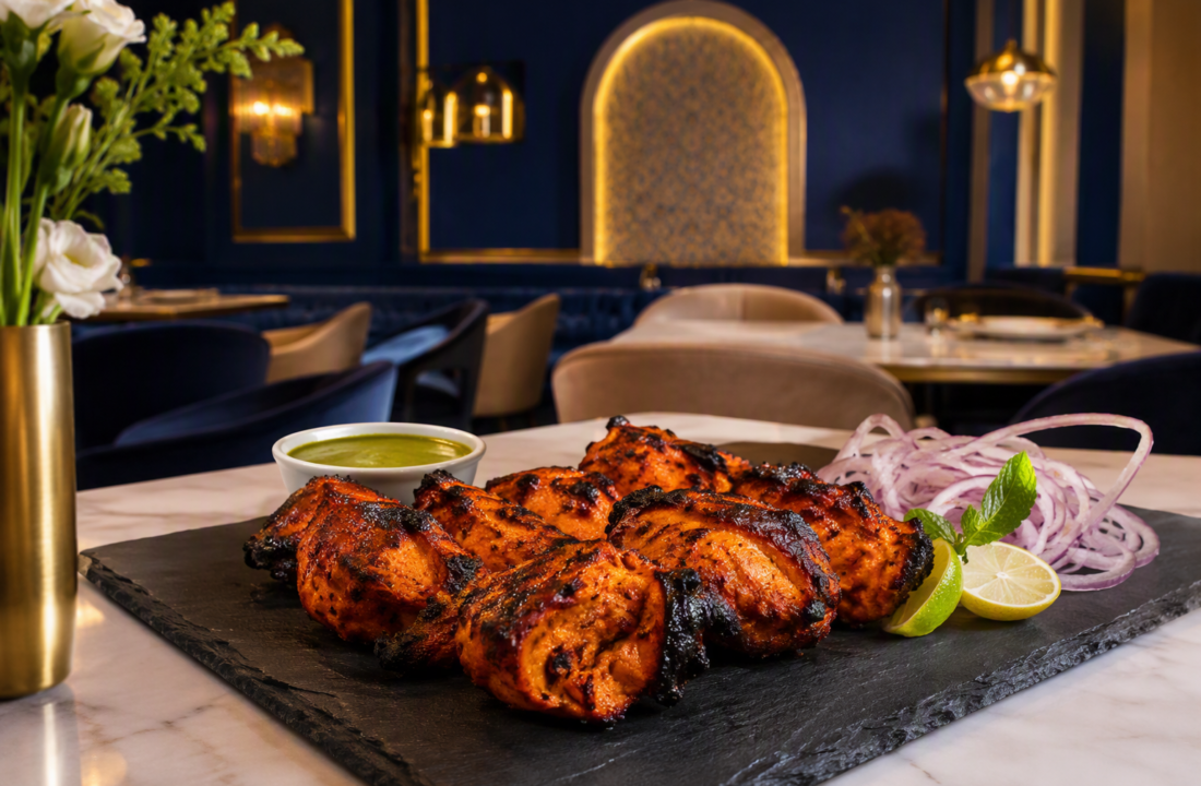 Malai Chicken Tikka Jaipur Prep Guide at Nouba Restaurant and Rooftop Lounge, C-Scheme Jaipur