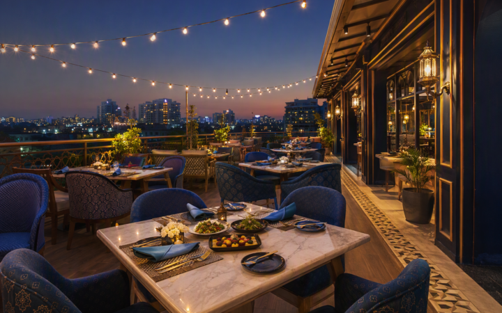 Electric Blue Rooftop Birthday Jaipur Fourth Floor