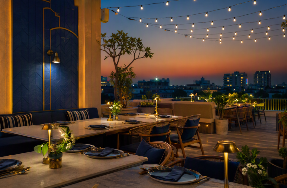 Rooftop Dining Jaipur for Anniversaries at Nouba Restaurant and Rooftop Lounge, C-Scheme Jaipur