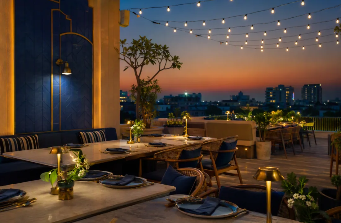 Rooftop Dining Jaipur for Anniversaries at Nouba Restaurant and Rooftop Lounge, C-Scheme Jaipur