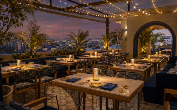 Rooftop Seating Jaipur for Quiet Couple Dinners