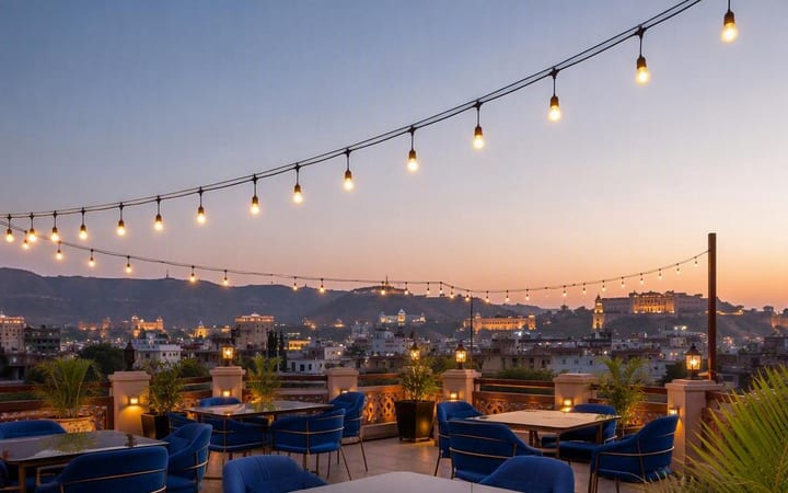 Choosing Tables at Rooftop Lounge Jaipur 3rd vs 4th Floor