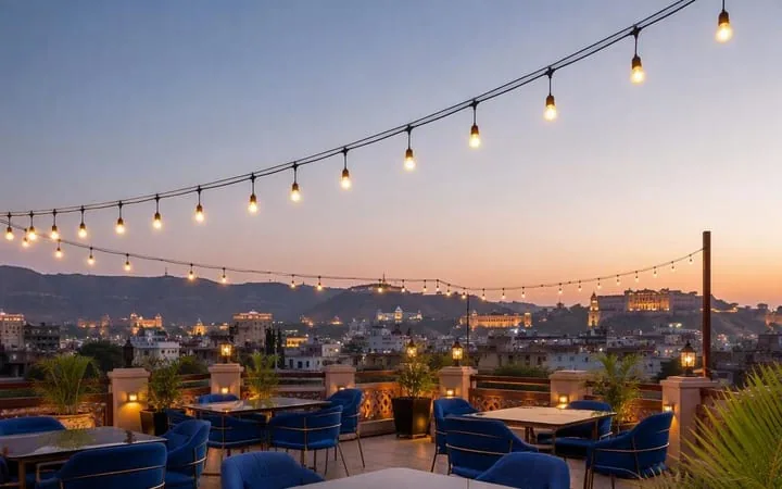 Choosing Tables at Rooftop Lounge Jaipur 3rd vs 4th Floor