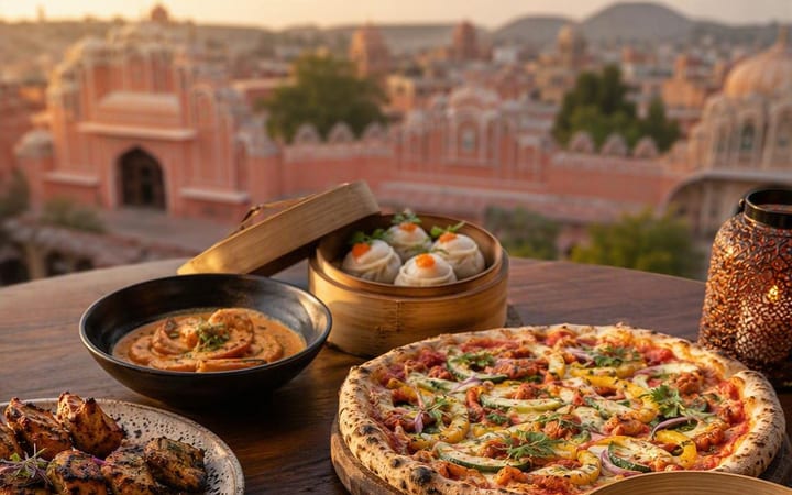 Anniversary Dinner Jaipur: Build Set Menu Across Three Kitchens