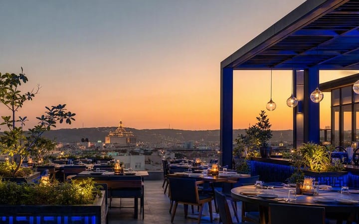 Private Dining Jaipur: 3rd Floor vs Rooftop Table Choice Guide
