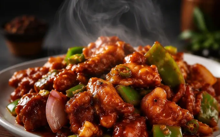 Chilli Chicken Sharing Portions for Tables of Four to Ten
