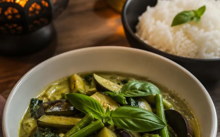 Vegetarian Options with Thai Green Curry for Mixed Tables