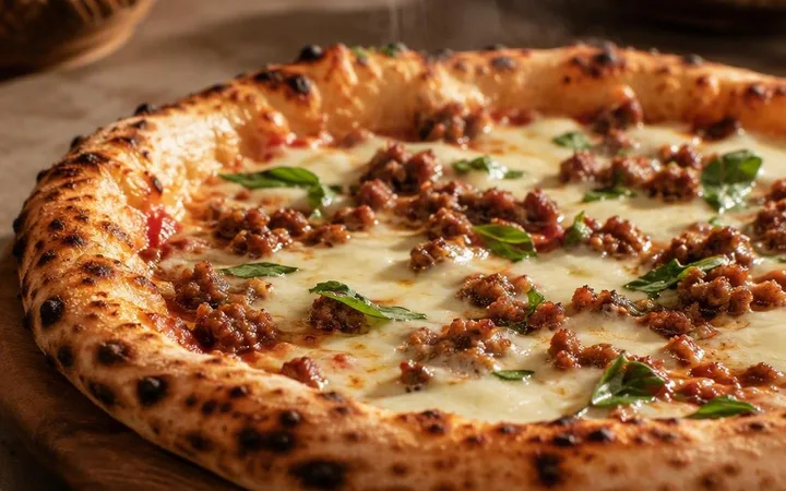 Italian Restaurant Near Me: Minced Meat Pizza Portions and Budget at C-Scheme Rooftop