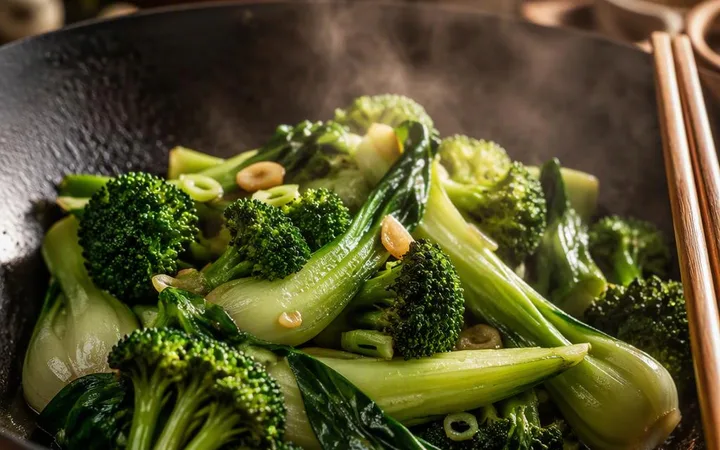 Vegetarian Restaurant Near Me: Stir-Fried Broccoli Bok Choy Set Menu Across Kitchens