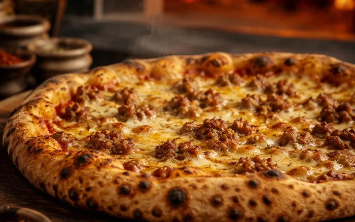 Italian Restaurant Near Me: Minced Meat Pizza Ordering at C-Scheme Rooftop
