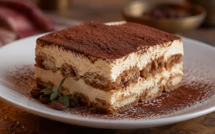 Italian Restaurant Near Me: Classic Tiramisu Ordering at Nouba