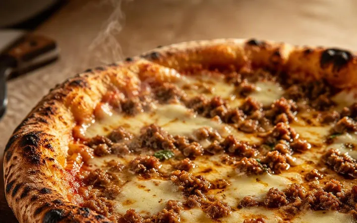 Italian Restaurant Near Me: First-Time Minced Meat Pizza Ordering