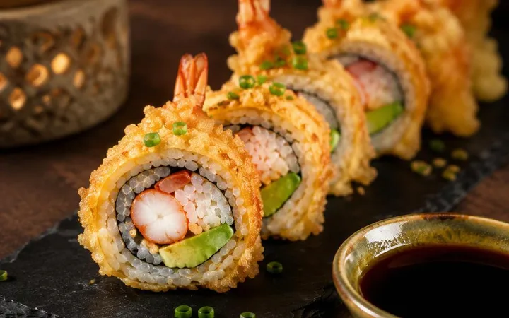 Japanese Restaurant in Jaipur: Prawn Tempura Roll Ordering Steps