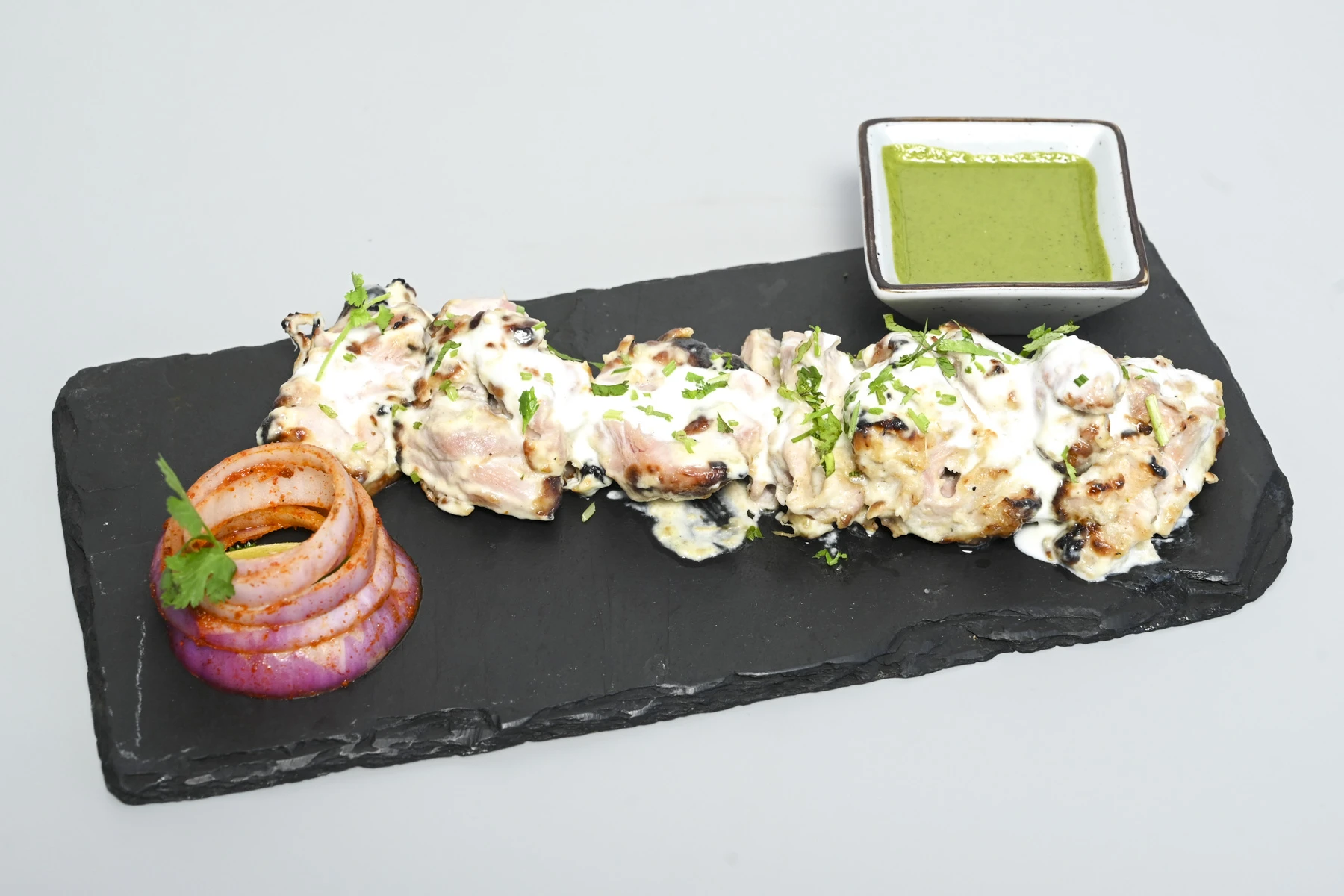 Malai chicken tikka at Nouba Jaipur