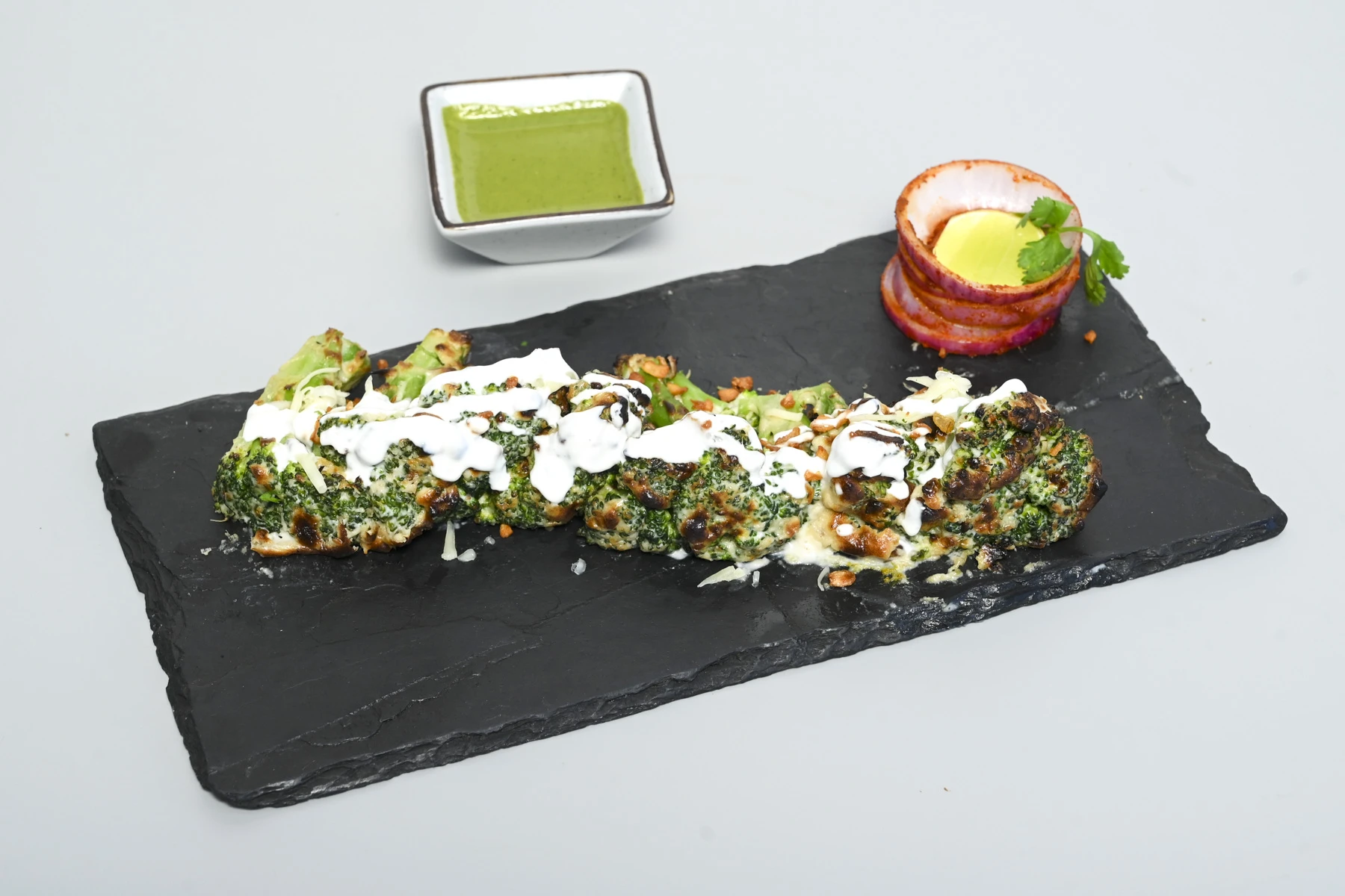 Tandoori broccoli at Nouba Jaipur