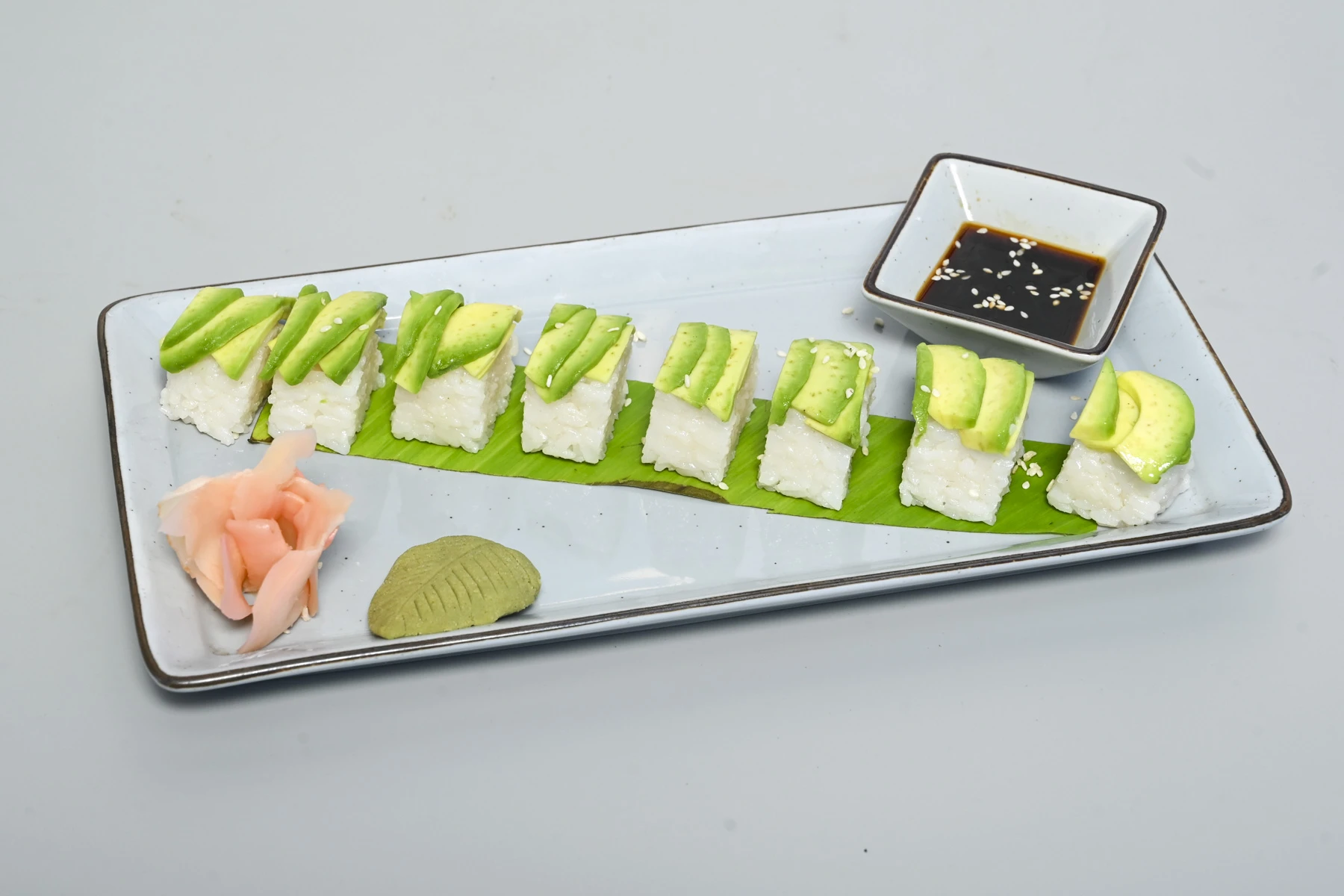 Avocado sushi at Nouba Jaipur