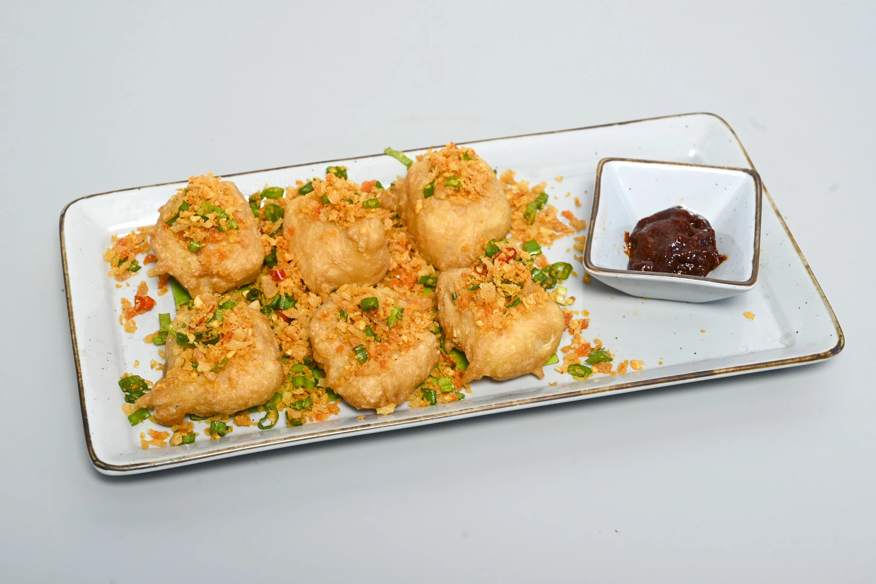 Crispy fried wontons at Nouba Jaipur